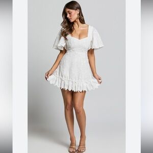 Showpo Embroidered Mini Dress